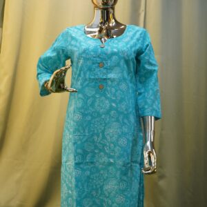 pure cotton  side open kurthi