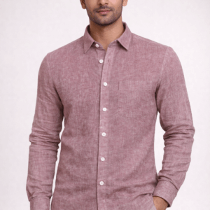 100% Pure Linen Shirt – Mauve