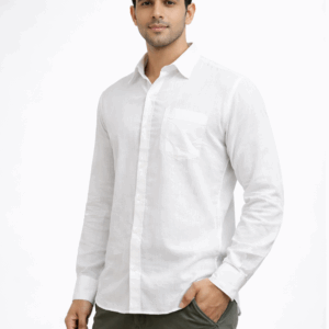 PURE 100% White LINEN SHIRT